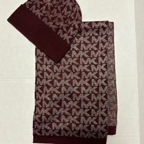 Michael Kors | Accessories | Michael Kors Burgundy Silver  display picture 3